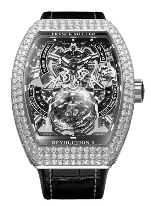 Franck Muller Vanguard Revolution 3 Skeleton Steel with Diamonds Review Replica Watch Cheap Price V50 REV 3 PR SQT D (NR) AC Franck Muller Vanguard Revolution 3 Skeleton Steel with Diamonds Review Replica Watch Cheap Price V50 REV 3 PR SQT D (NR) AC